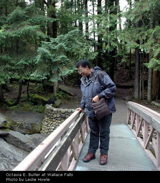 Octavia E. Butler at Wallace Falls: Photo by Leslie Howle