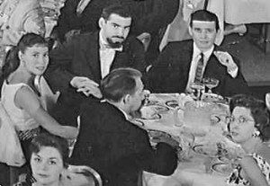 Robert Silverberg, center, alongside Harlan Ellison in 1960.