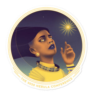Glorious Gold Star Deity Sticker