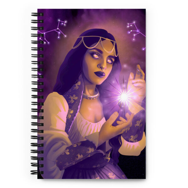 Far-Seeing Star Deity Spiral Notebook