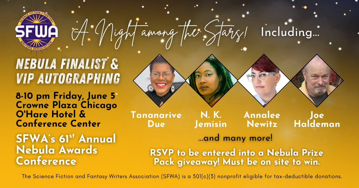 Nebula Finalists and VIP Guest Autographing at the Nebulas!